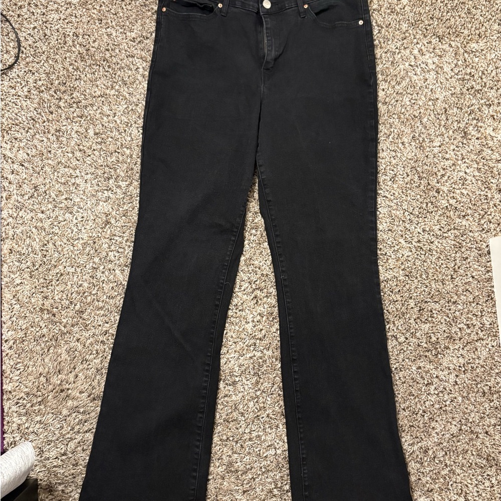 Nanette Lepore Black Flare Jeans